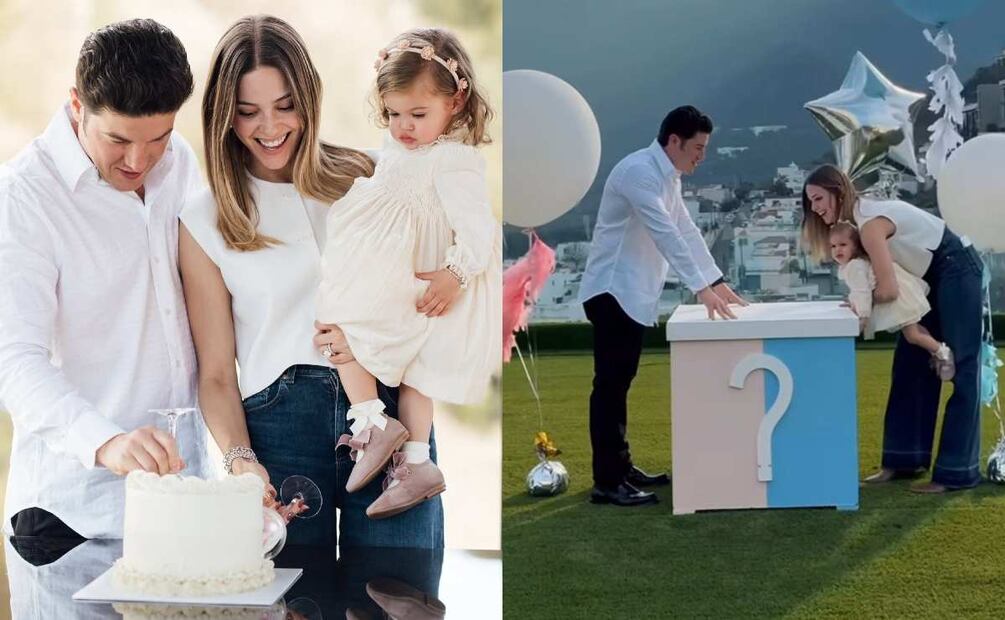 Mariana Rodríguez y Samuel García compartieron el tierno gender reveal de su segundo bebé / Fotos: Instagram
