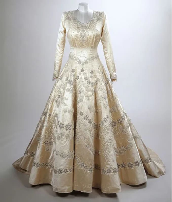 Vestido de novia de la Reina Isabel II / Foto: Royal Collection Trust