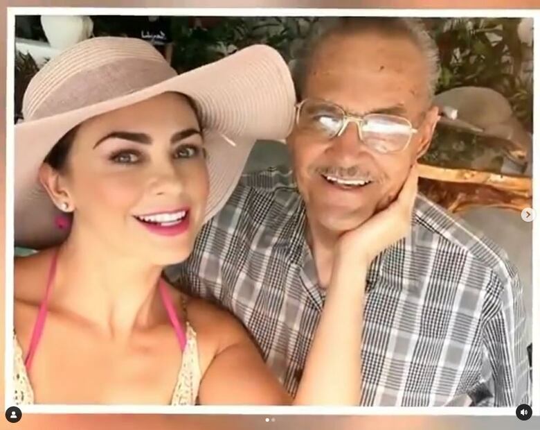 Aracely Arámbula está de luto, muere su papá Manuel Arámbula