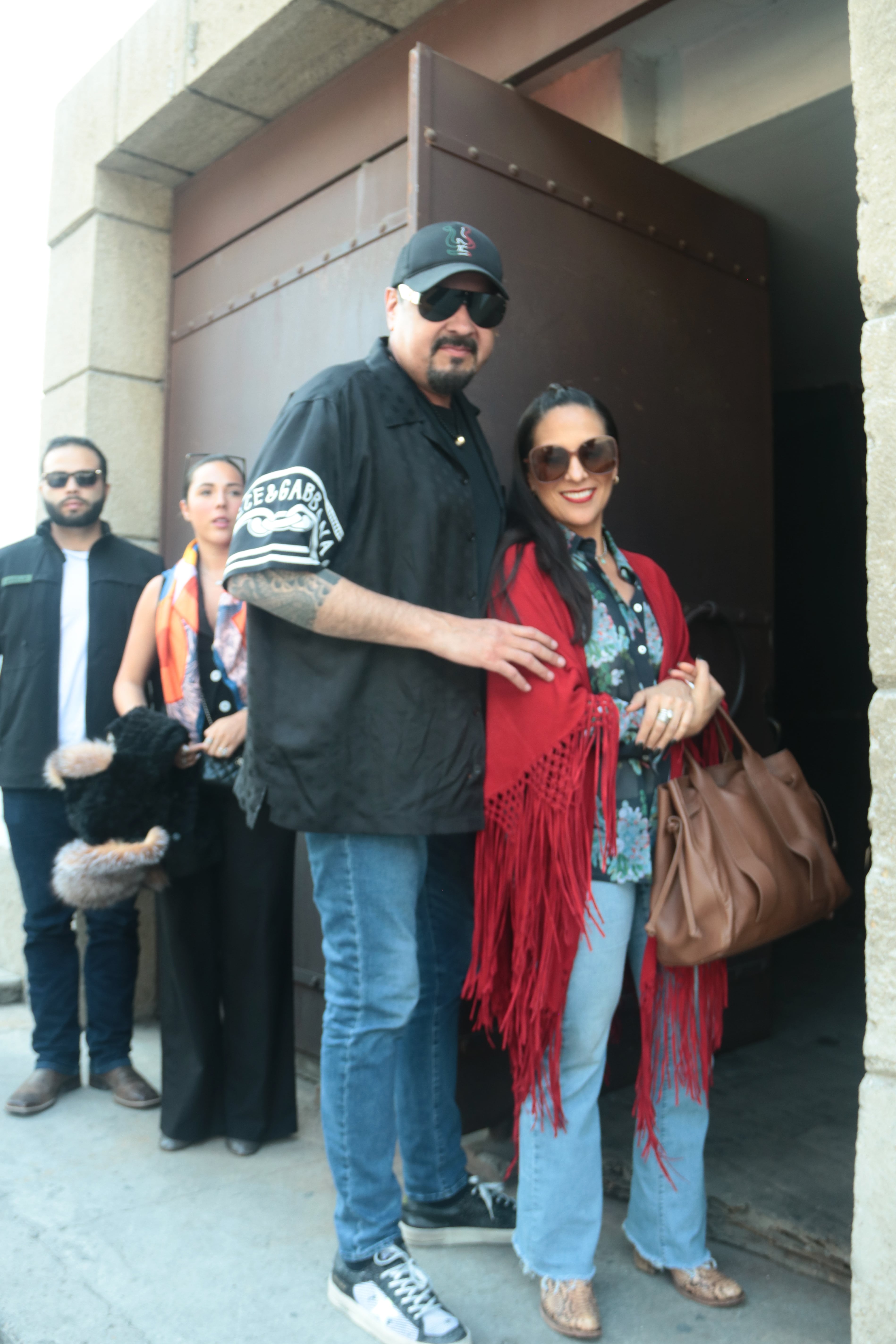 Pepe Aguilar y Aneliz Álvarez. (Foto: Ricardo Hernández)