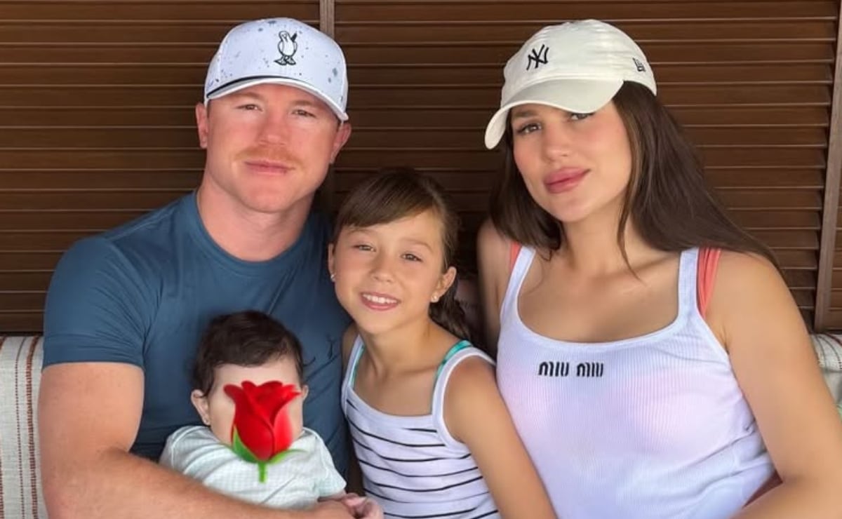 Saúl 'Canelo' Álvarez junto a su esposa Fernanda Gómez y sus hijas María Fernanda y Eva Victoria / Foto: Instagram