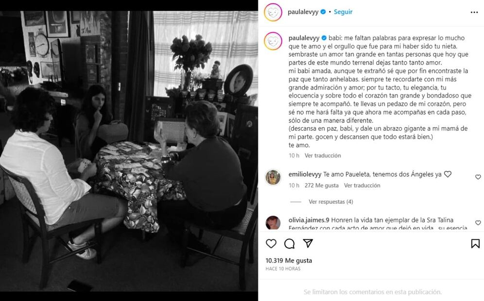 Paula y José Emilio con Talina Fernández / Instagram: @paulalevyy