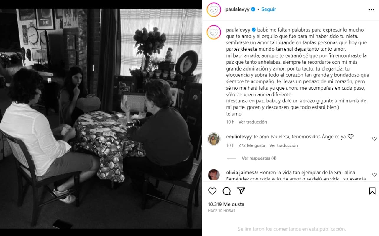 Paula y José Emilio con Talina Fernández / Instagram: @paulalevyy