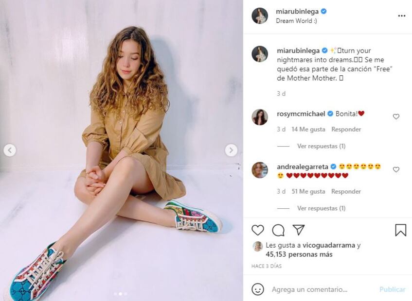 Mia Rubin y sus tenis Gucci que se volvieron virales