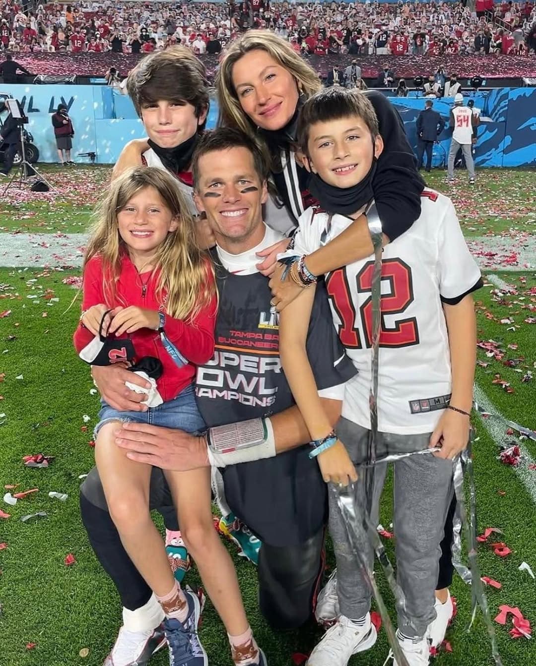 Tom Brady y Gisele Bündchen. (Foto: Instagram)