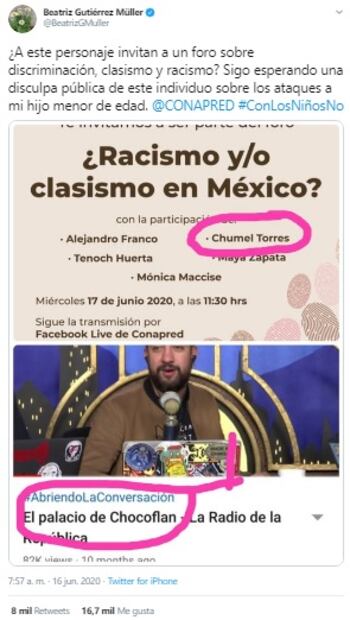 Conapred cancela foro sobre racismo tras críticas a Chumel Torres 