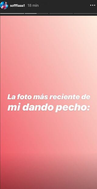 Sofía Niño de Rivera se ríe de ella misma "dando pecho"