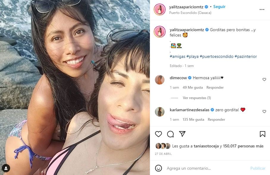 Yalitza Aparicio publica foto en bikini: “Me da pena compartirlas”