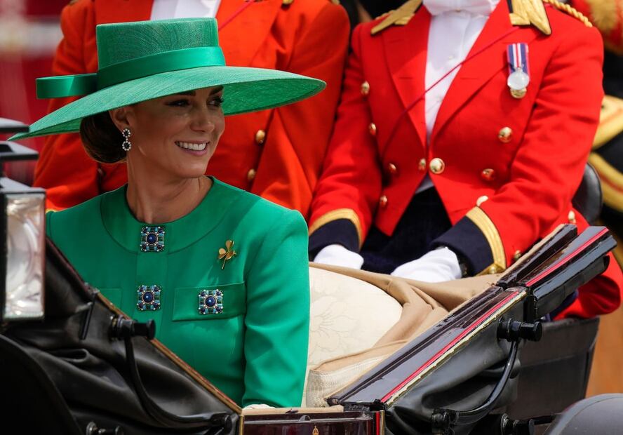 Kate Middleton durante el Trooping The Colour, celebrado el sábado 17 de junio / AP