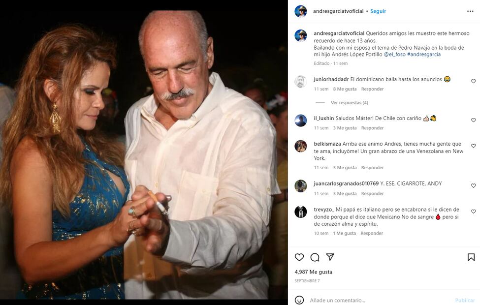 Leonardo, hijo de Andrés García, se manifiesta en contra de lo dicho por Margarita Portillo