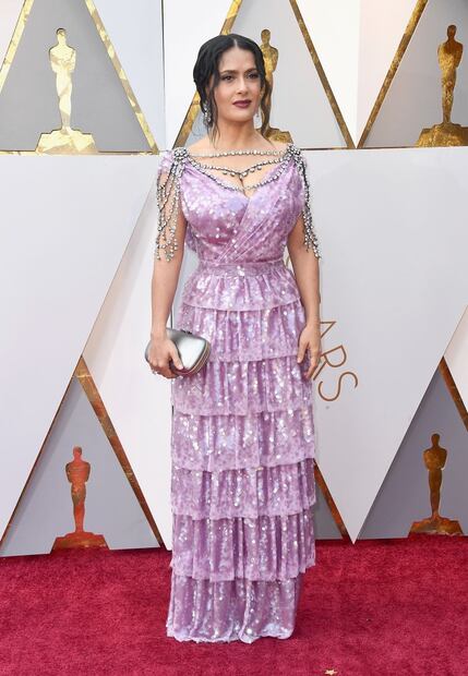 Los mejores memes de Salma Hayek en los Oscar que no te puedes perder