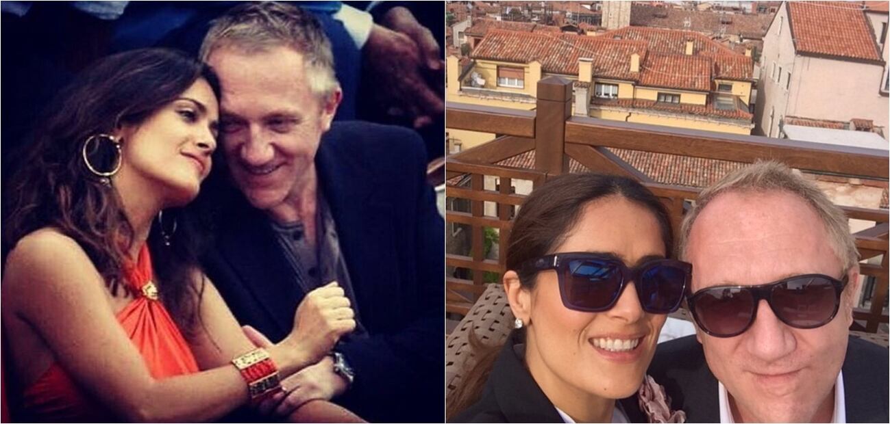 Las fotos más románticas de Salma Hayek y  François-Henri Pinault