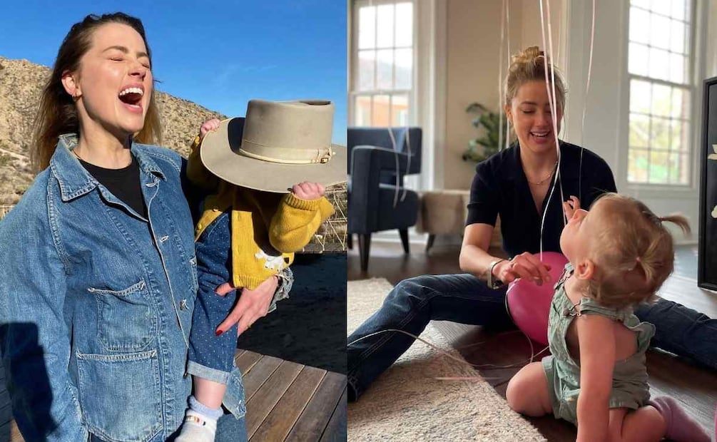 Amber Heard junto a su hija Oonagh Paige / Fotos: Instagram