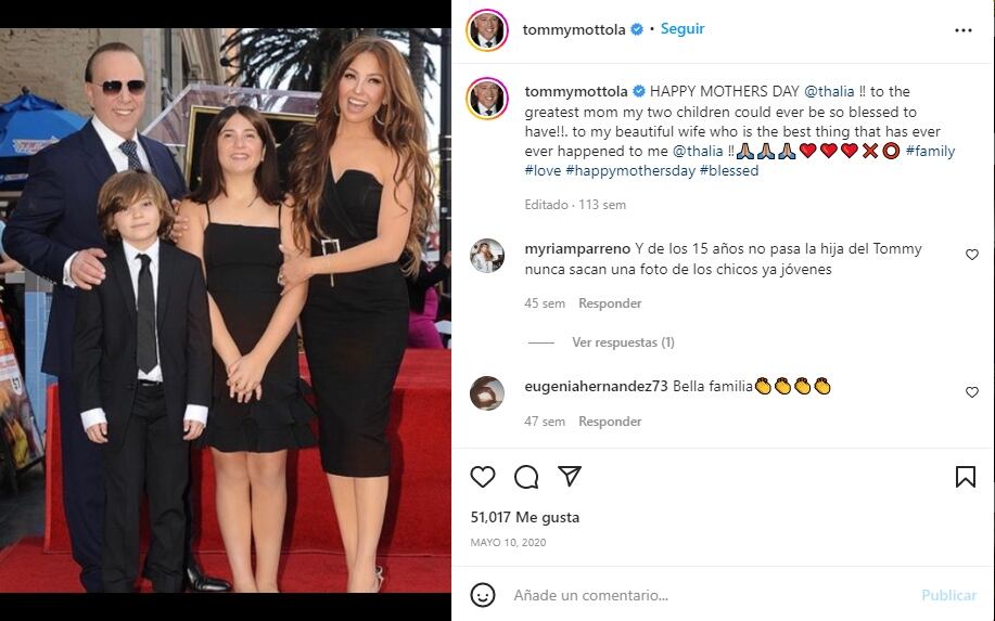 Thalía y Tommy Mottola lideran la lista de parejas con diferencia de edad