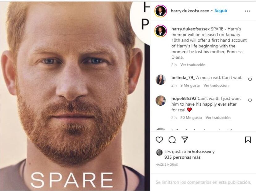 Revelan cuánto le pagaron al príncipe Harry por "Spare", su anunciado libro, y qué hizo con el dinero