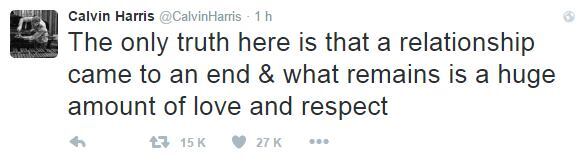 Calvin Harris terminó su relación con Taylor Swift