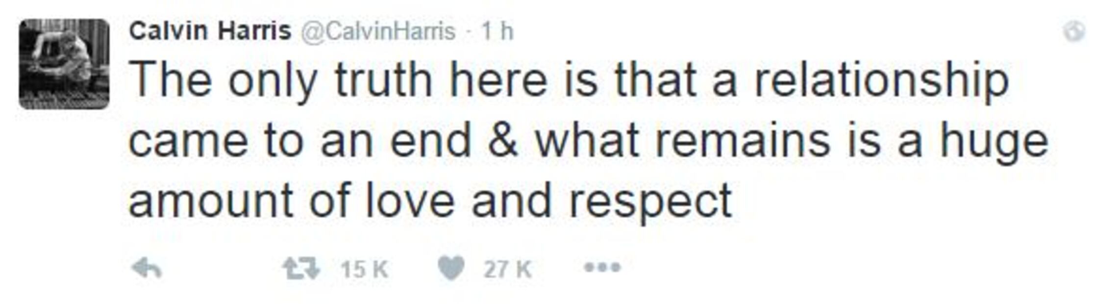 Calvin Harris terminó su relación con Taylor Swift