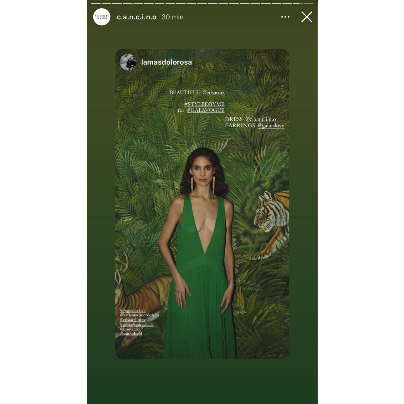 Diseños de Francisco Cansino en la Gala Día de Muertos de Vogue 2024 / Foto: Instagram