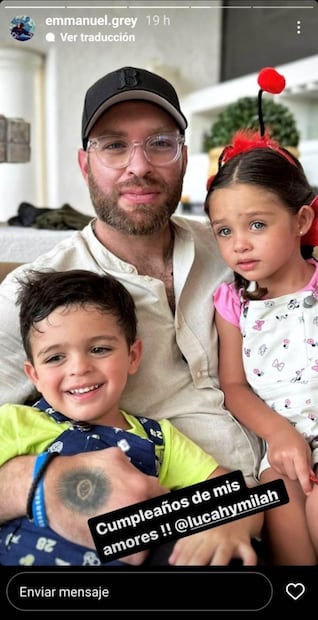 Alessandra Rojo de la Vega y Emmanuel Grey celebran el cumpleaños de sus mellizos