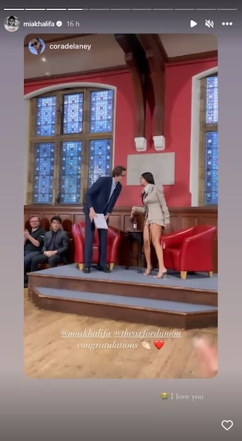 Mia Khalifa, invitada en la Universidad de Oxford para hablar de su impacto como influencer emergente