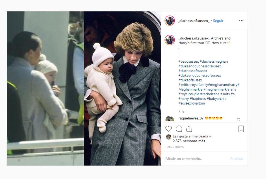Baby Archie luce el mismo outfit que el príncipe Harry cuando era bebé, en su visita a África