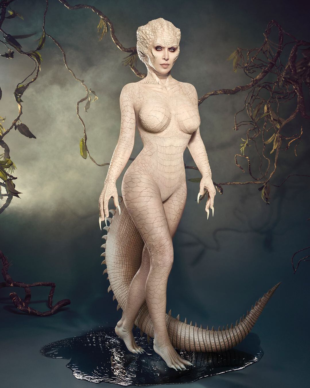 El aterrador disfraz de Kim Kardashian / Foto: Instagram