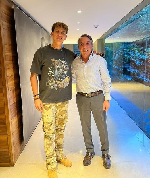 Igor Lichnovsky con Emilio Azcárraga. Foto: Instagram