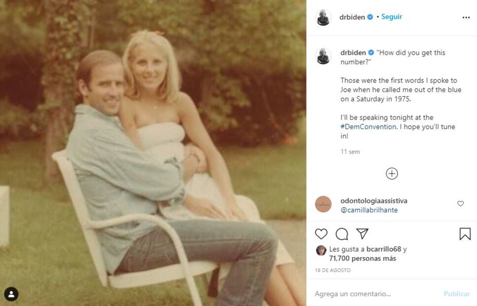 La historia de amor de Joe Biden y Jill Biden