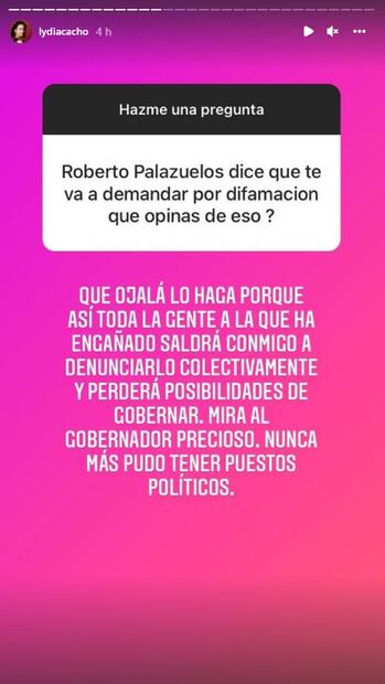 Lydia Cacho responde a Roberto Palazuelos y su aviso de demanda: "Ojalá lo haga"
