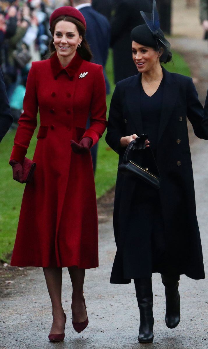 Los looks navideños de Kate Middleton y Meghan Markle