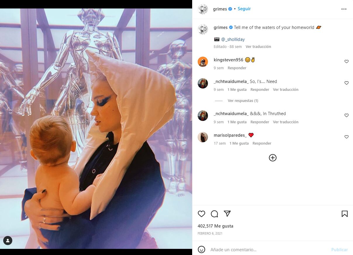 Elon Musk piensa que su exnovia Grimes fue "un invento de su cabeza"