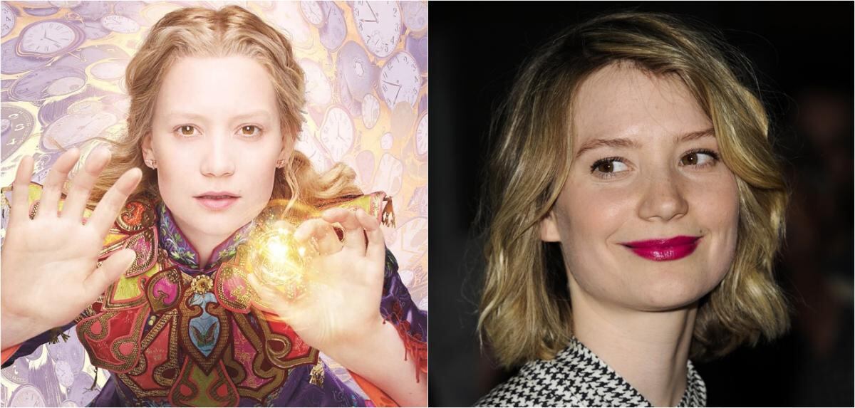 Así lucen los personajes de “Alicia a través del espejo” sin caracterización