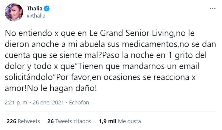 Suspenden asilo donde se encuentra la abuela de Laura Zapata