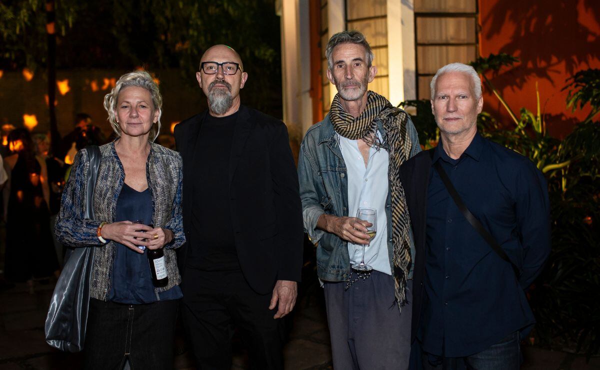 Magali Arreola, Enrique Jezok, Francis Alys y Klaus  Biesenbach / Foto: Esteban Torreblanca
