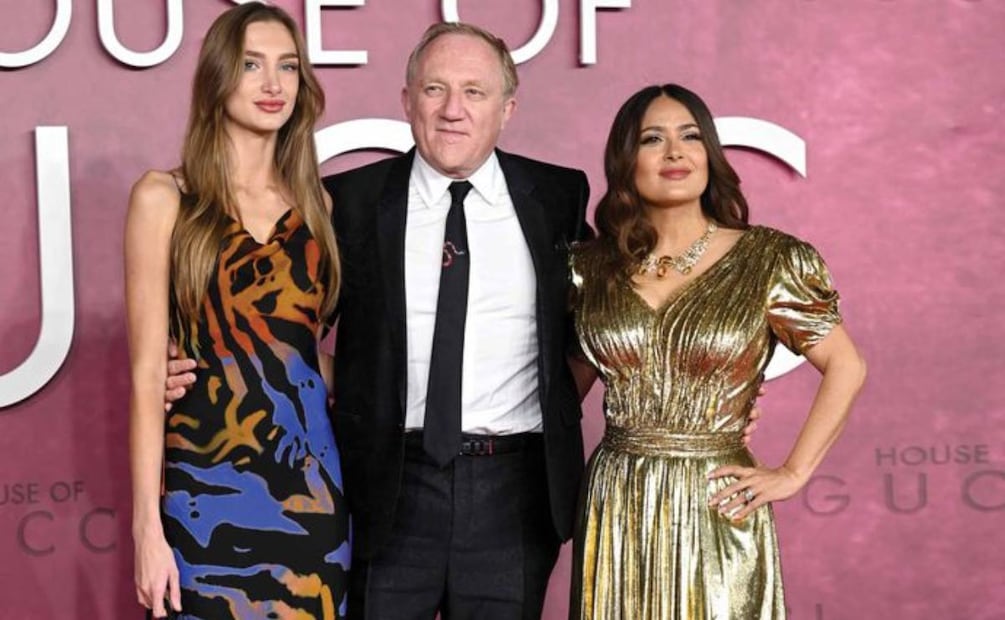 Mathilde Pinault, François-Henri Pinault y Salma Hayek / Getty Images