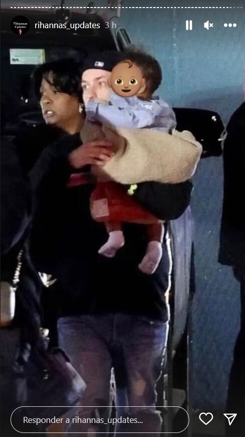 El bebé de Rihanna y A$AP Rocky presente en su show del Super Bowl LVII