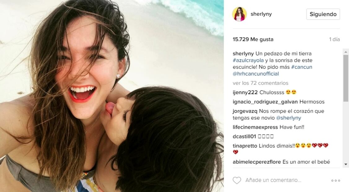 El amor pone más guapa a Sherlyn 