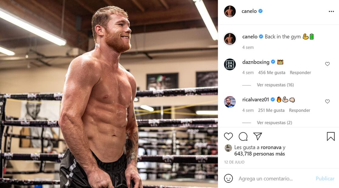 Saúl “Canelo” Álvarez enciende la web con abs de infarto 