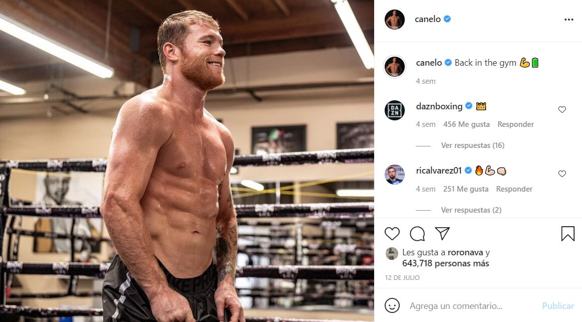 Saúl “Canelo” Álvarez enciende la web con abs de infarto 