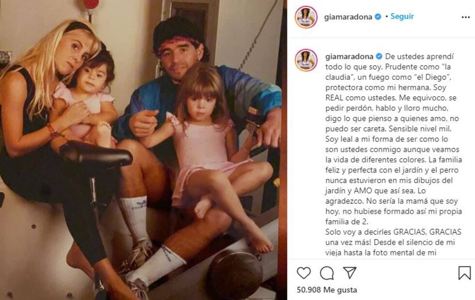 ¿Cuántos hijos tuvo Diego Armando Maradona?