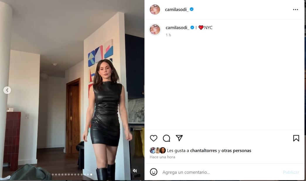 Uno de los looks de Camila Sodi en Nueva York para el Victoria's Secret Fashion Show 2024 / Foto: Instagram