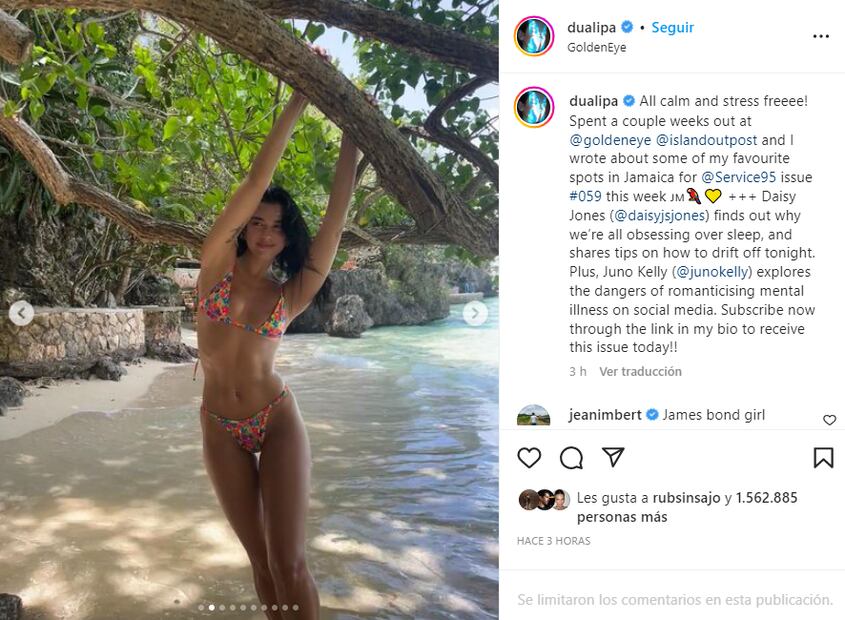 Dua Lipa recibe la primavera con impresionantes microkinis y prendas de red