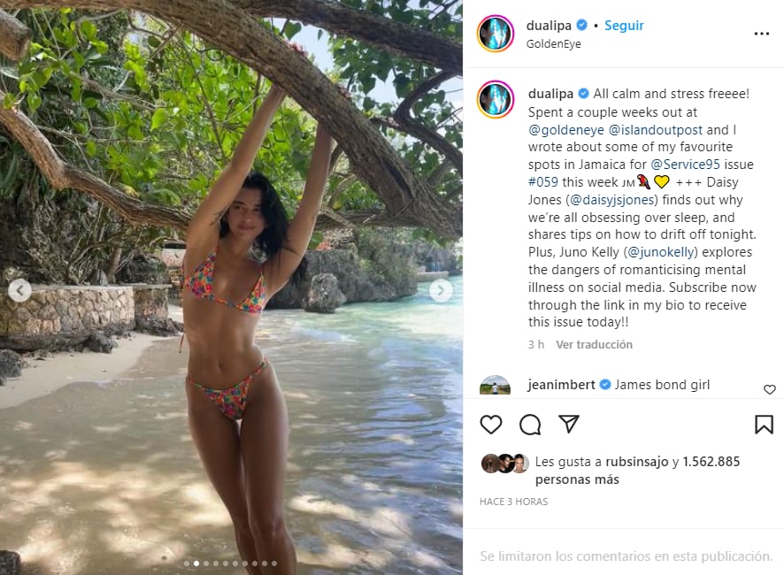 Dua Lipa recibe la primavera con impresionantes microkinis y prendas de red