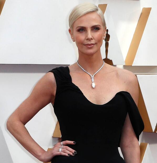 El millonario costo del collar de Charlize Theron para la noche del Oscar