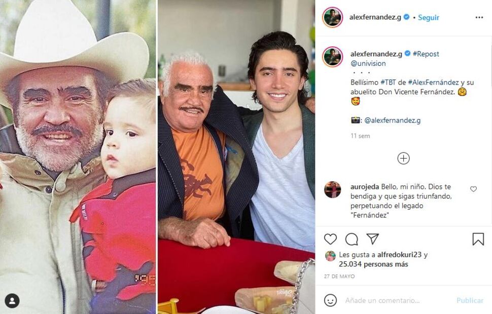 Alex Fernández Jr. pospone su boda religiosa por la salud de don Vicente