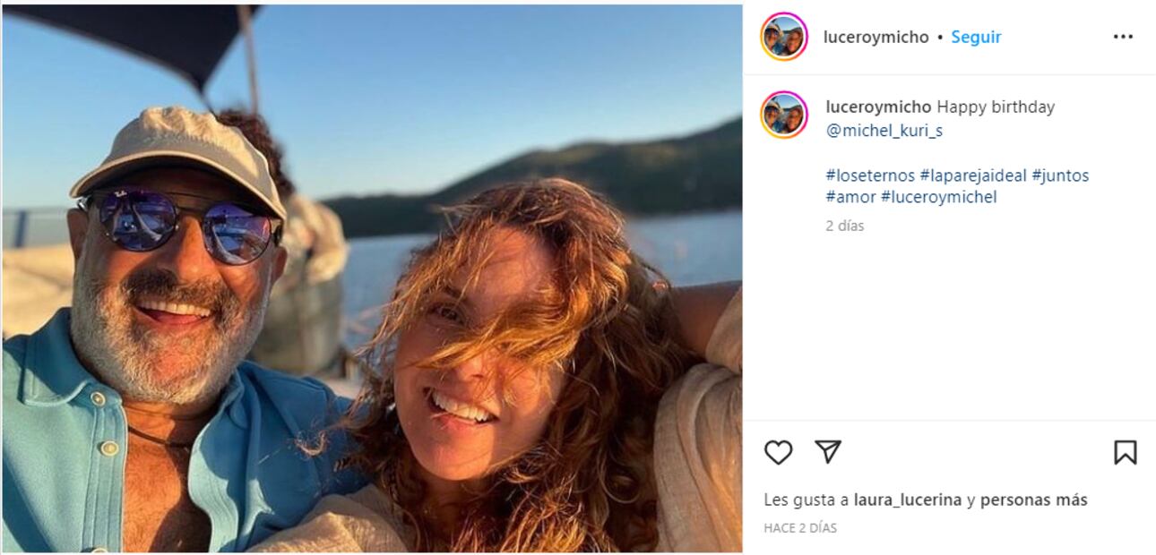 Lucero celebra el cumpleaños 57 de su novio Michel Kuri con viaje a la playa