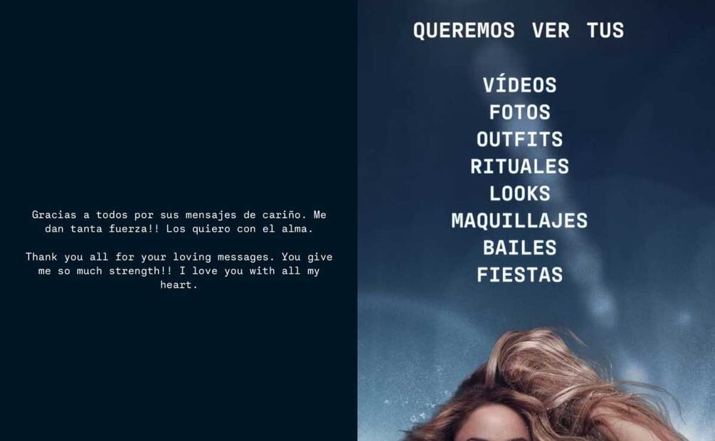 El mensaje de Shakira tras ser hospitalizada / Fotos: Instagram