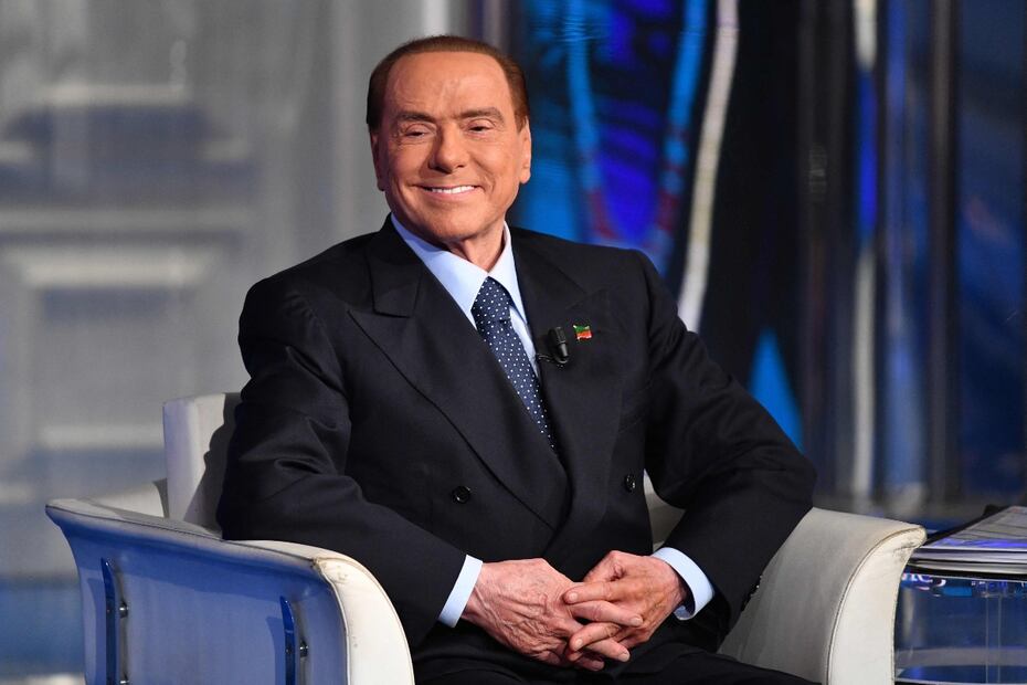 El ex primer ministro italiano, Silvio Berlusconi, en un programa de tv. Foto de 2018 / AFP