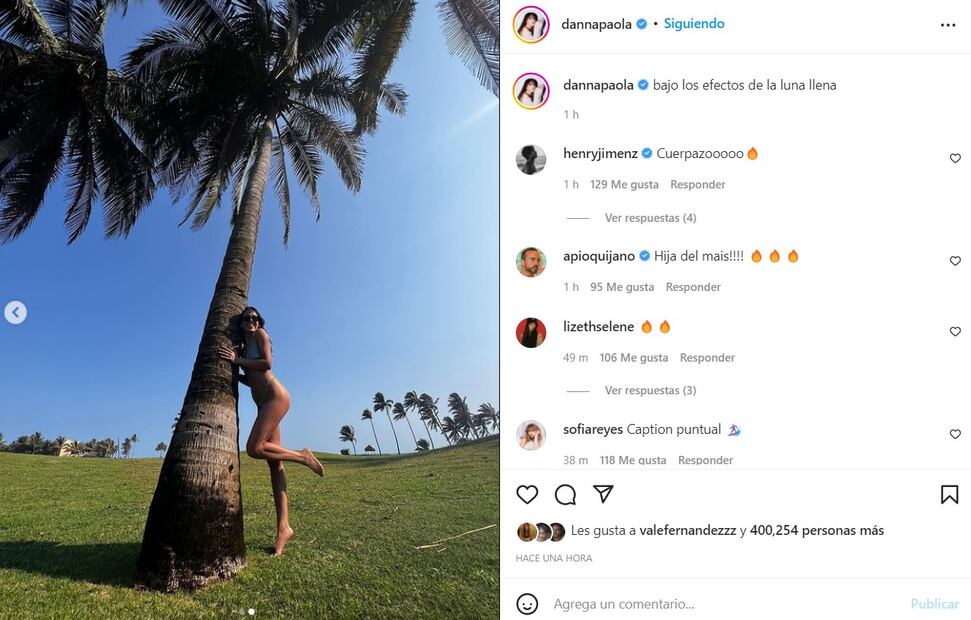 Danna Paola, feliz y orgullosa, posa con el bikini más pequeño que ha usado