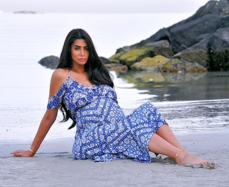 La esposa de Omar Borkan en la recta final de su embarazo
